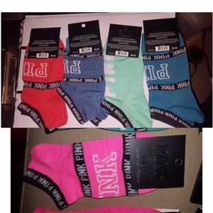 PINK Victoria's Secret Other - 5 pairs of Victoria Secret Socks PINK PINK Victoria's Secret Other - 5 pairs of Victoria Secret Socks PINK